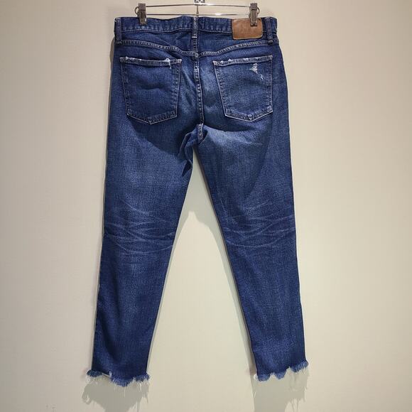 Moussy Vintage Jeans Size 29 Checotah Skinny Raw Hem Distressed Mid Rise - Picture 6 of 16